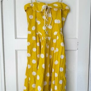 Vintage 1980s Yellow Polka Dot Sundress from Sunshine Starshine